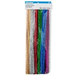 Deals 😍 12 Packs: 100 ct. (1,200 total) Glitter Chenille Pipe Cleaners by Creatology™ 😍 -Cheap Creatology Store MP525378 20