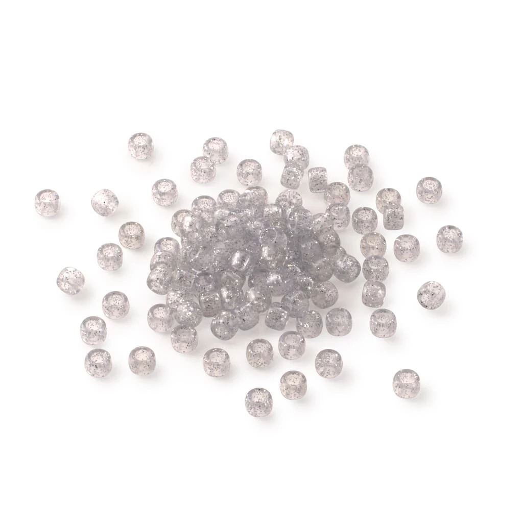 Promo ✨ 12 Packs: 580 ct. (6,960 total) Silver Glitter Pony Beads by Creatology™, 6mm x 9mm ✔️ 6 Promo ✨ 12 Packs: 580 ct. (6,960 total) Silver Glitter Pony Beads by Creatology™, 6mm x 9mm ✔️ - Image 4