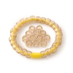 Best Sale 👏 12 Packs: 580 ct. (6,960 total) Gold Glitter Pony Beads by Creatology™, 6mm x 9mm ✔️ -Cheap Creatology Store MP647297 21