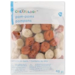 Best Sale 😀 24 Packs: 65 ct. (1,560 total) 1/2" Mixed Brown Pom Poms by Creatology™ ✔️ -Cheap Creatology Store MP661947 20