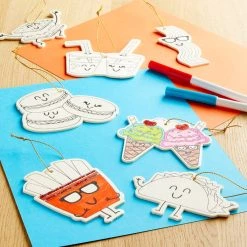 Promo ❤️ 12 Packs: 8 ct. (96 total) Food Color-In Wood Ornaments by Creatology™ ⌛ -Cheap Creatology Store MP662066 20