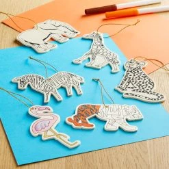 Coupon ⭐ 12 Packs: 8 ct. (96 total) Animals Color-In Wood Ornaments by Creatology™ 😀 -Cheap Creatology Store MP662068 20