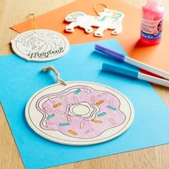 Buy ✔️ 24 Pack: Donut Color-In Wood Ornament by Creatology™ ✔️ -Cheap Creatology Store MP662429 20