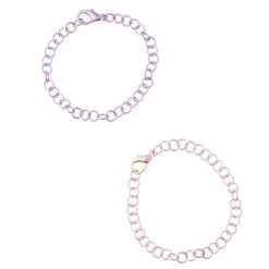 Best Sale ๐ฏ 12 Packs: 2 ct. (24 total) Pink & Purple Chain Bracelets by Creatology™ ๐